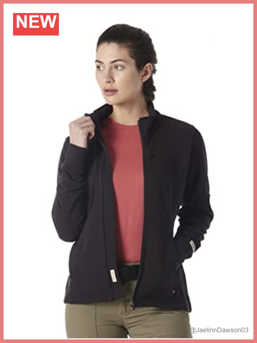 Full Zip Work Jacket Cotton Fleece Moisture Wicking Utility Outerwear